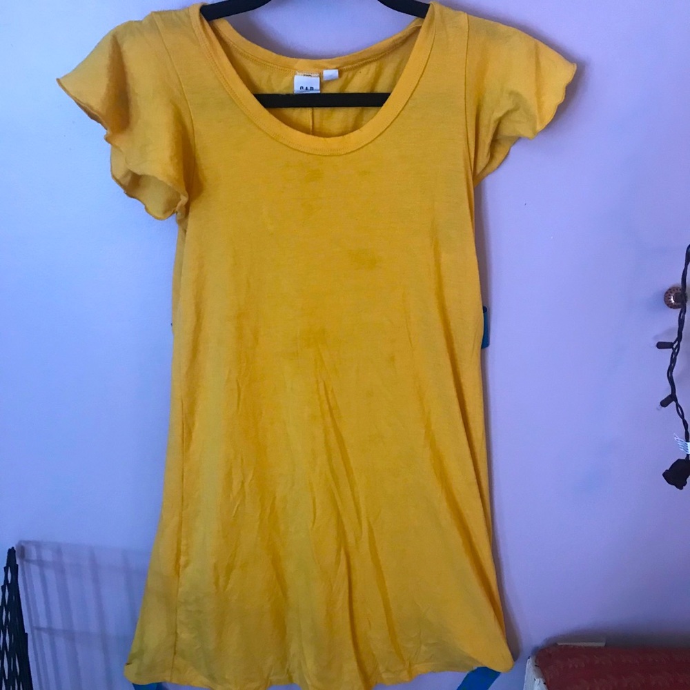Yellow flowey gap dress